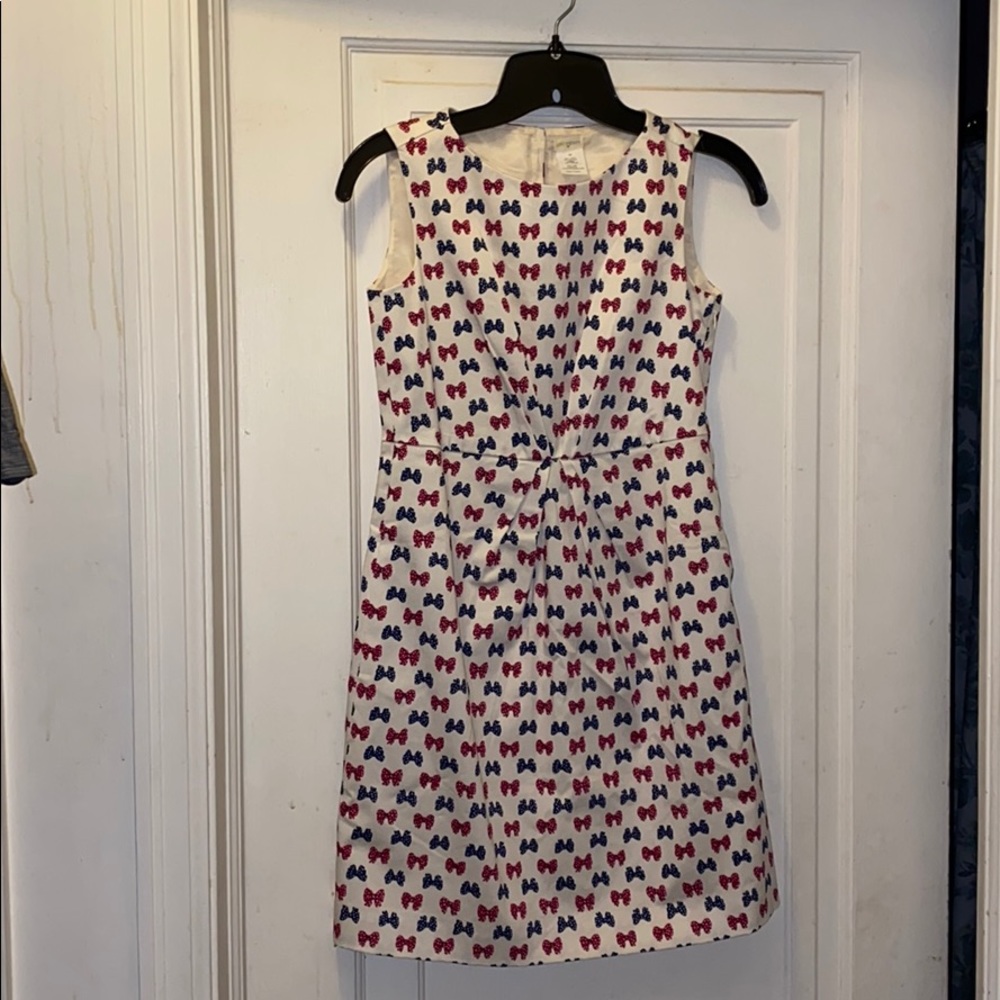 Crew Cuts polka dot bows classic cotton dress